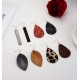 8pairs Leather Earrings Lightweight Teardrop Dangle Earrings Leaf Leopard Print Earrings Set For Women Girls